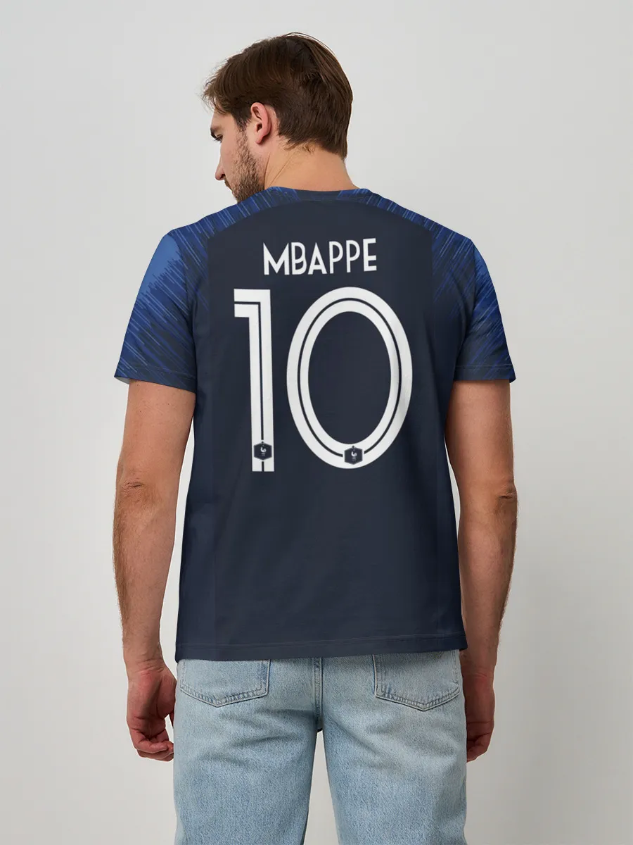 Мужская базовая футболка / Mbappe home WC 2018