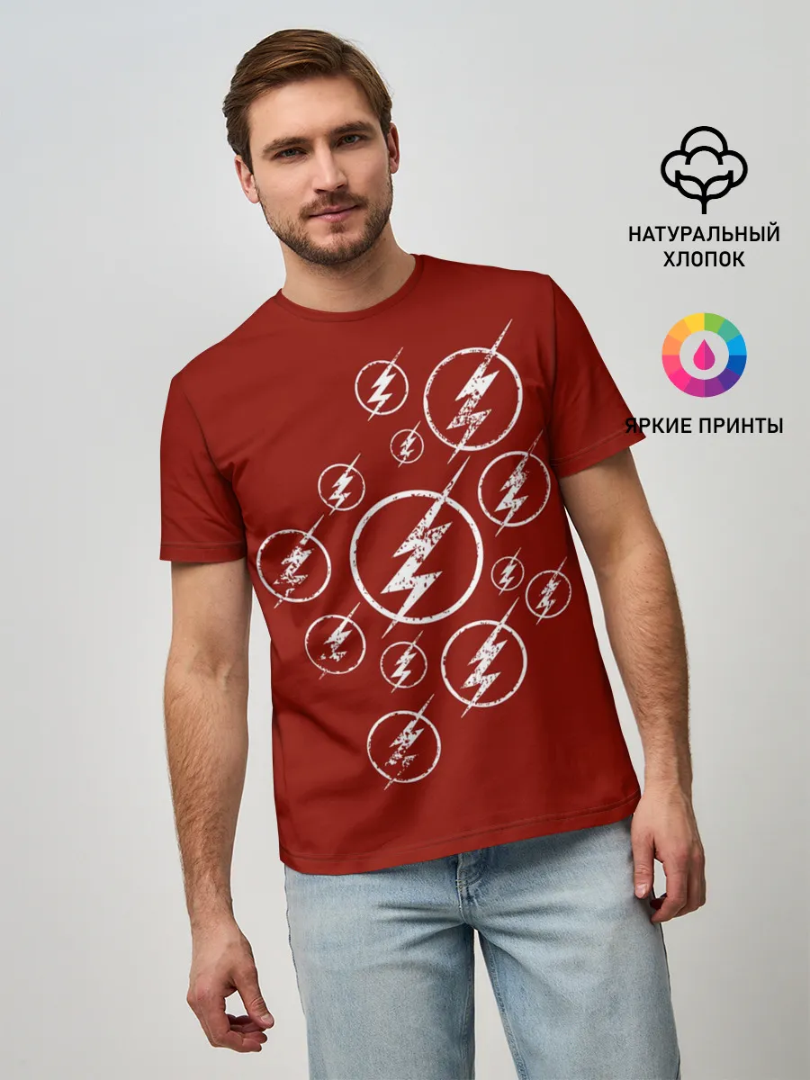 Мужская базовая футболка / The Flash Logo