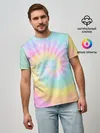 Мужская базовая футболка / Pastel Tie Dye