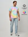 Мужская базовая футболка / Pastel Tie Dye