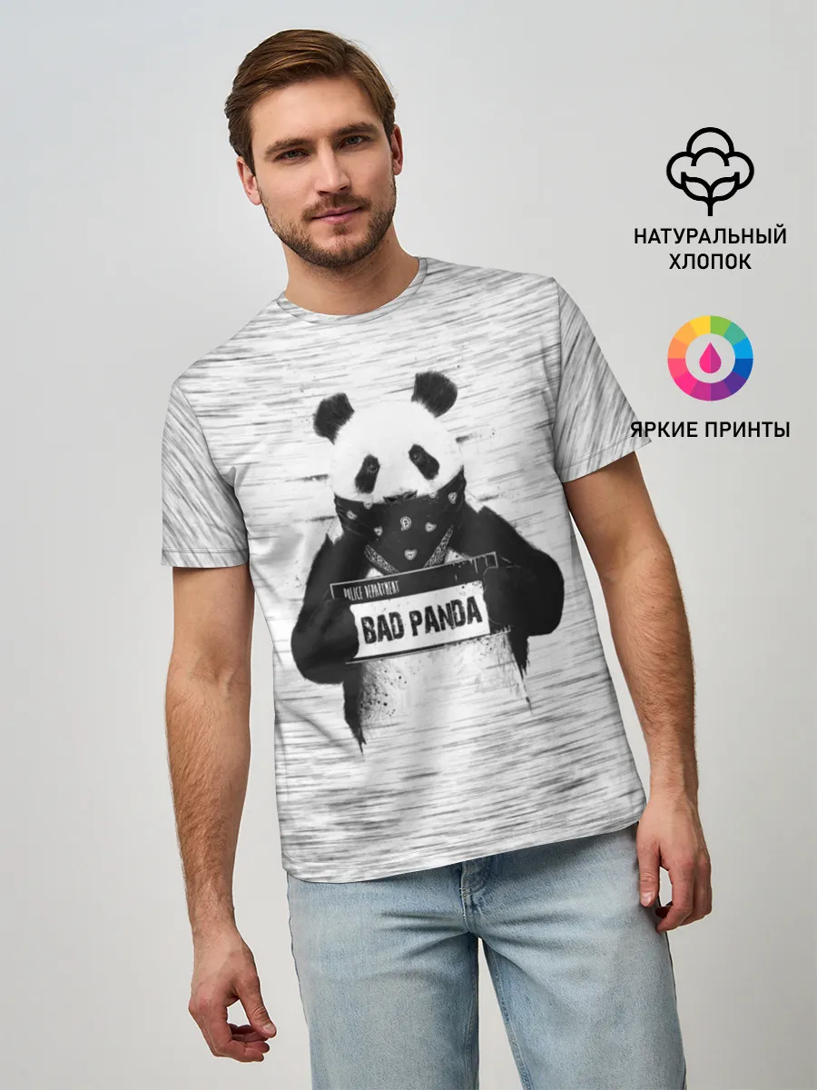 Мужская базовая футболка / BAD PANDA