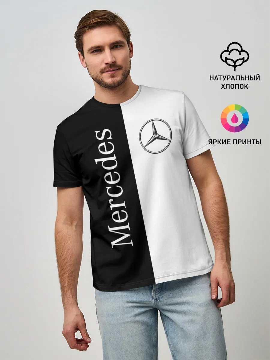 Мужская базовая футболка / Mercedes