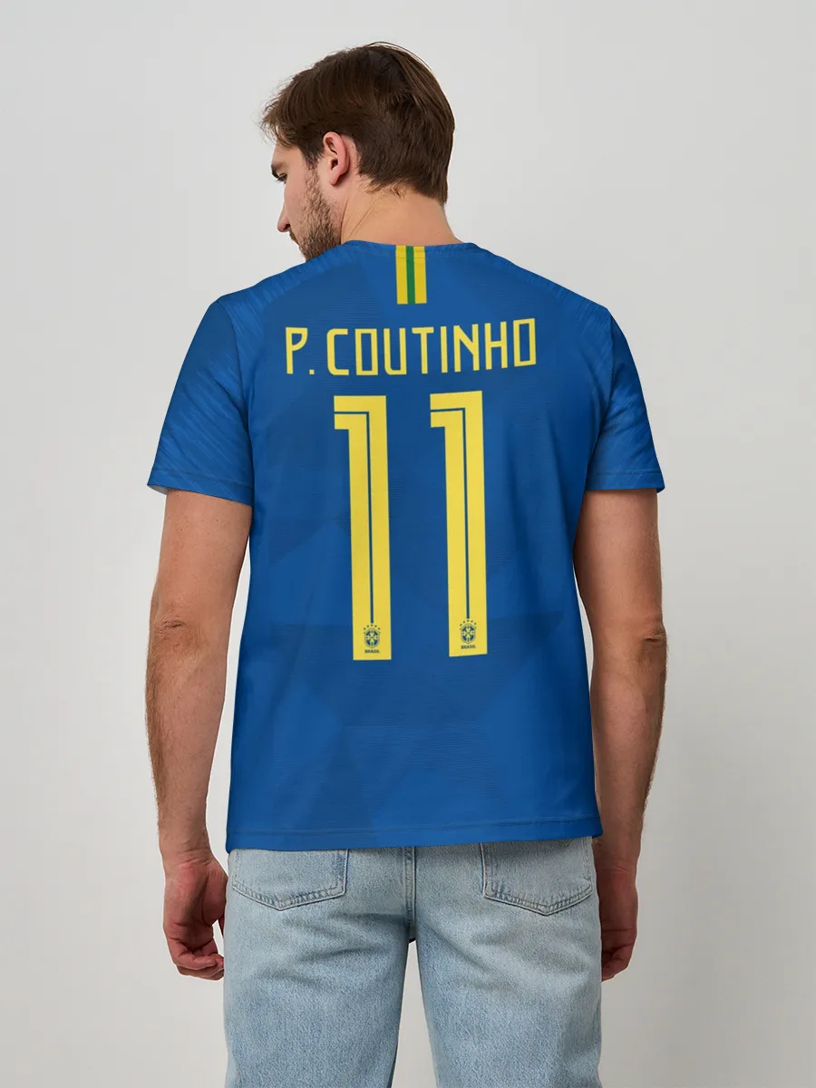 Мужская базовая футболка / Coutinho away WC 2018