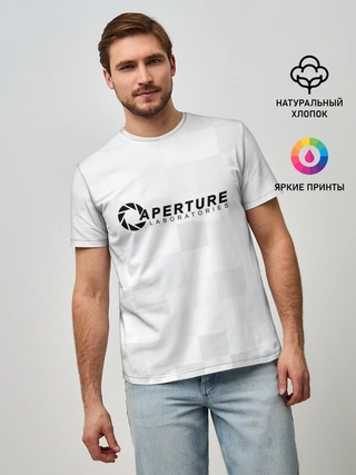 Мужская базовая футболка / Aperture Labs