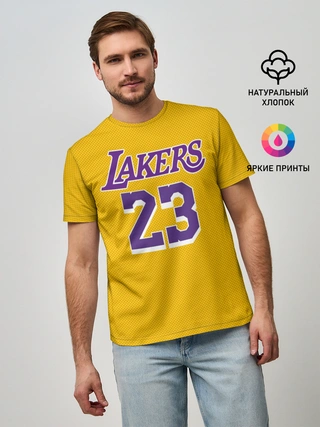 Мужская базовая футболка / James 18-19 LA Lakers home