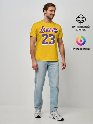 Мужская базовая футболка / James 18-19 LA Lakers home