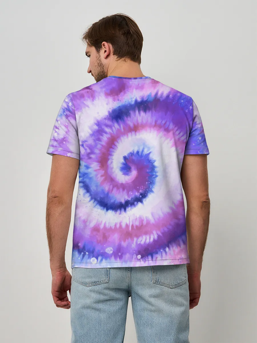 Мужская базовая футболка / TIE-DYE PURPLE