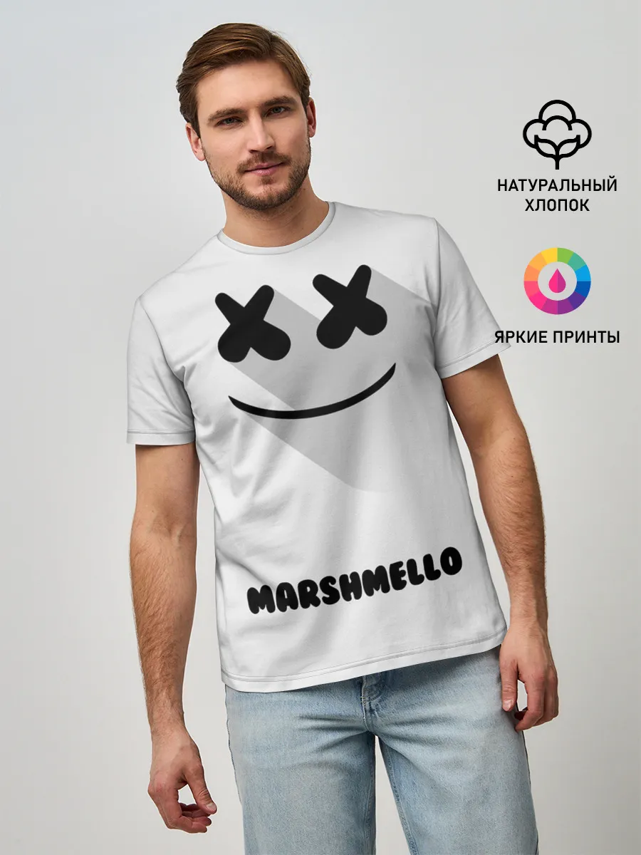 Мужская базовая футболка / РЮКЗАК MARSHMELLO