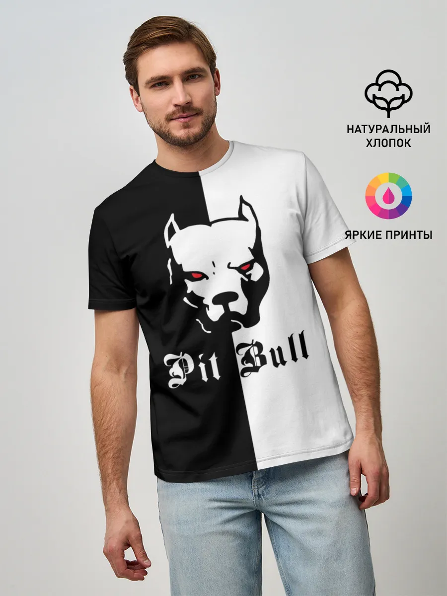 Мужская базовая футболка / Pit Bull (боец)