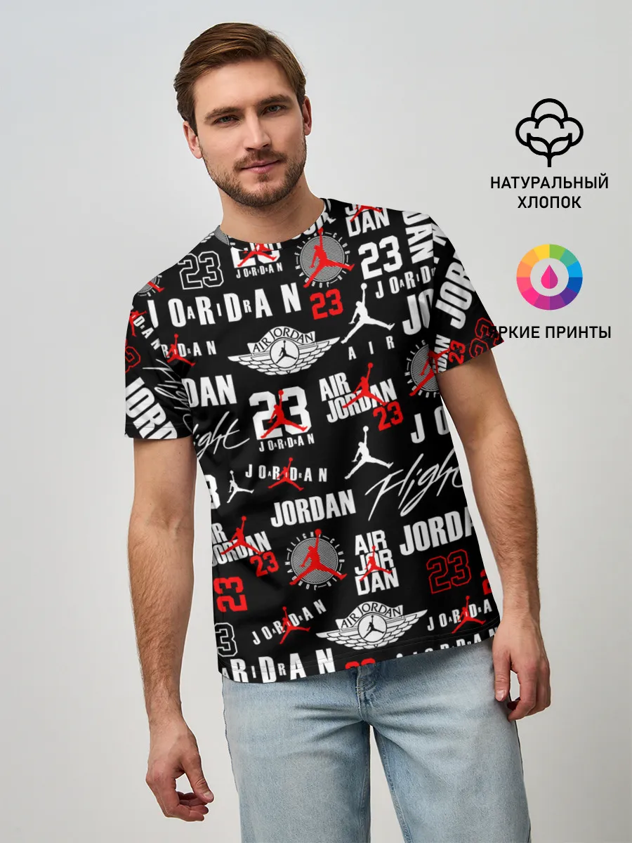 Мужская базовая футболка / MICHAEL JORDAN LOGOBOMBING