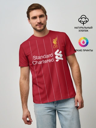 Мужская базовая футболка / Liverpool home 19-20