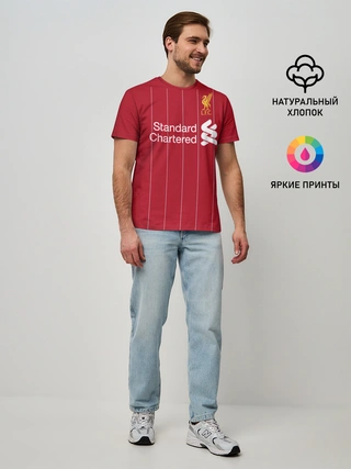 Мужская базовая футболка / Liverpool home 19-20