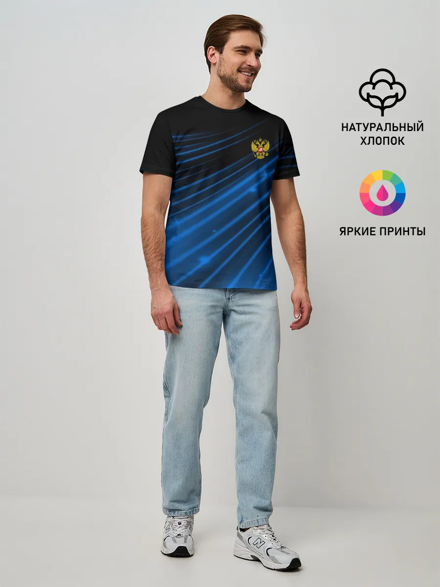 Мужская базовая футболка / Russia Sport 2018 uniform