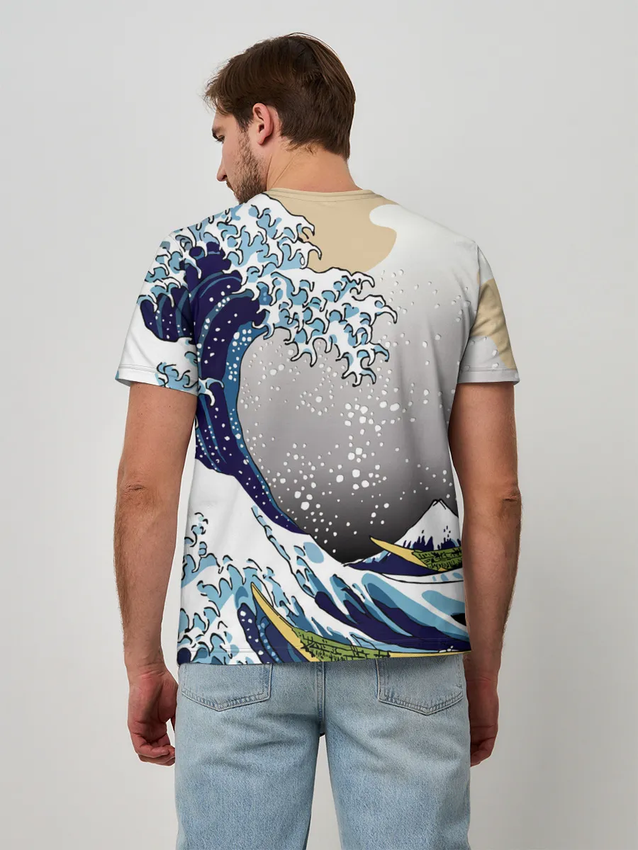 Мужская базовая футболка / The great wave off kanagawa