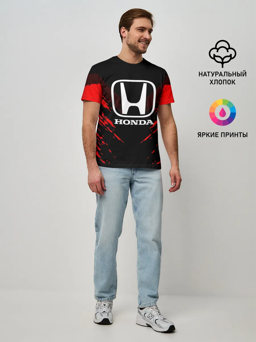 Мужская базовая футболка / HONDA SPORT COLLECTION