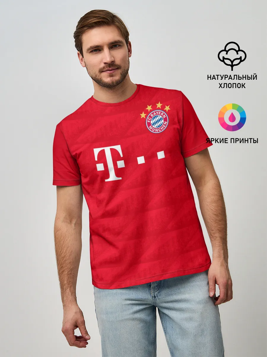 Мужская базовая футболка / Bayern home 19-20