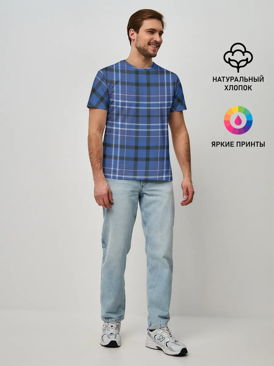 Мужская базовая футболка / Шотландка | Tartan