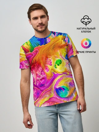 Мужская базовая футболка / TIE DYE | ЯРКИЕ КРАСКИ