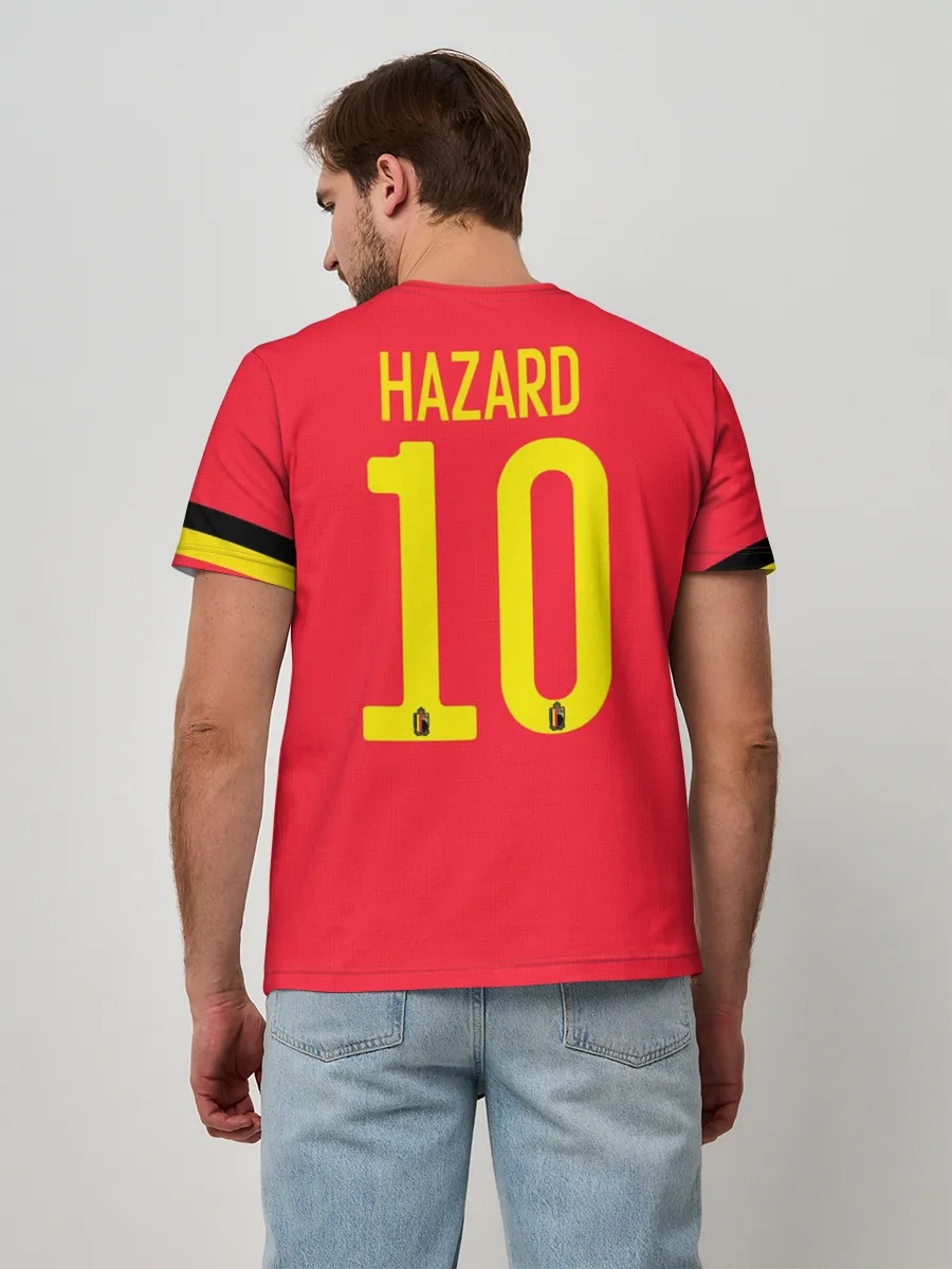 Мужская базовая футболка / Hazard home EURO 2020