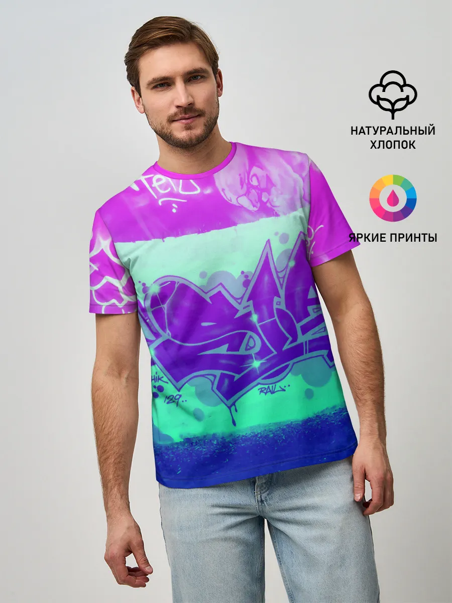 Мужская базовая футболка / color neon collection