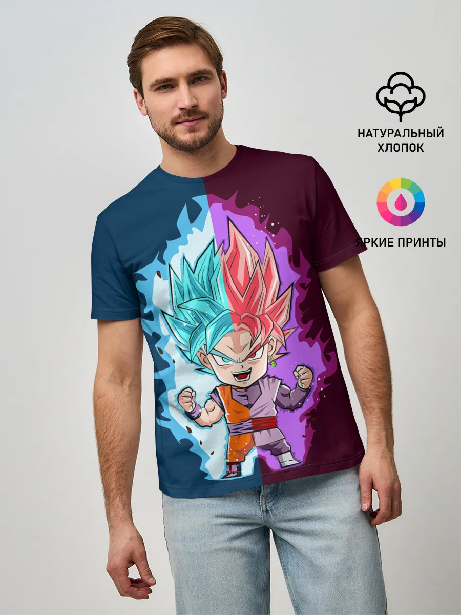 Мужская базовая футболка / Vegeta power