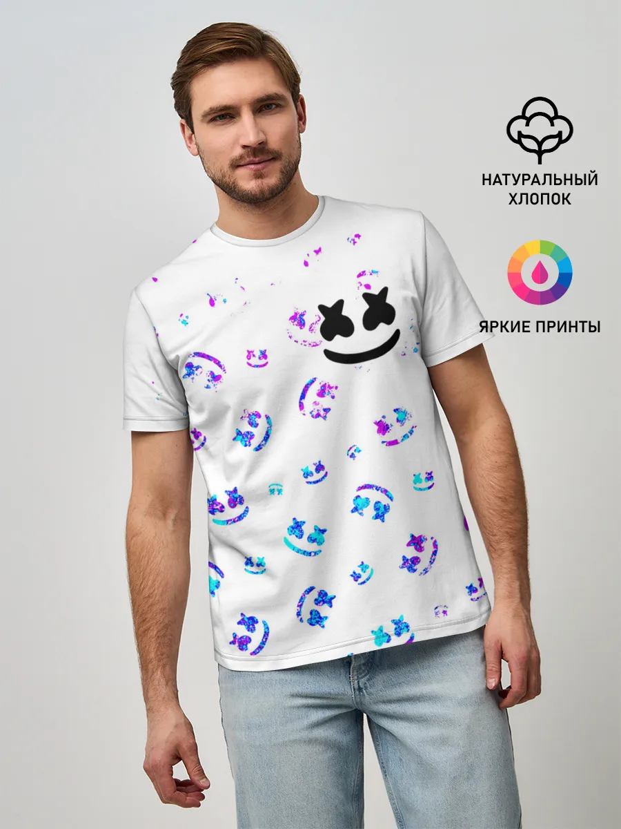 Мужская базовая футболка / MARSHMELLO / МАРШМЕЛЛОУ