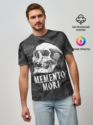 Мужская базовая футболка / Memento mori