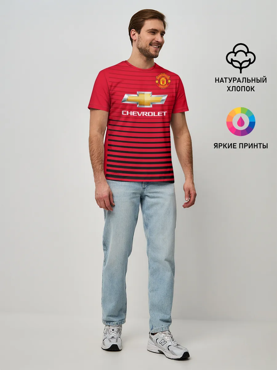 Мужская базовая футболка / Man United Форма Home 18/19