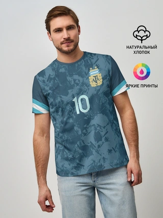 Мужская базовая футболка / Messi away Copa America 2020