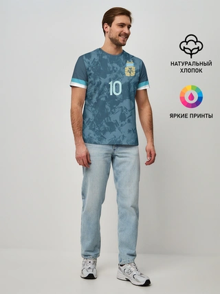 Мужская базовая футболка / Messi away Copa America 2020