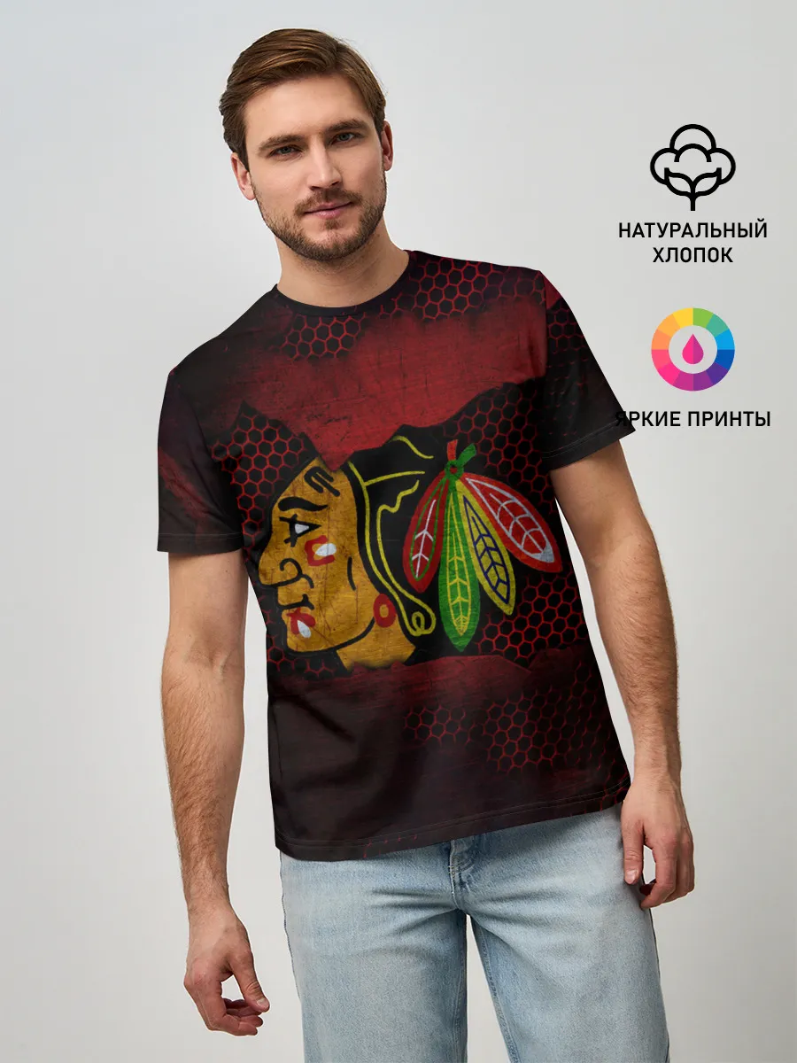 Мужская базовая футболка / CHICAGO NHL