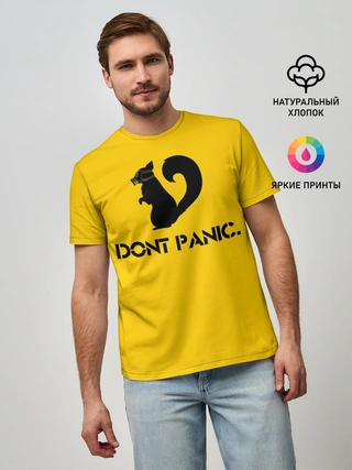 Мужская базовая футболка / Dont Panic.