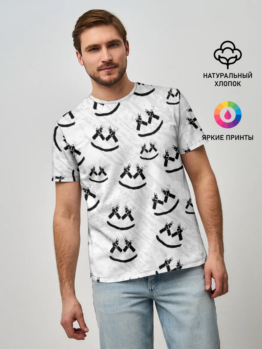 Мужская базовая футболка / MARSHMELLO PATTERN