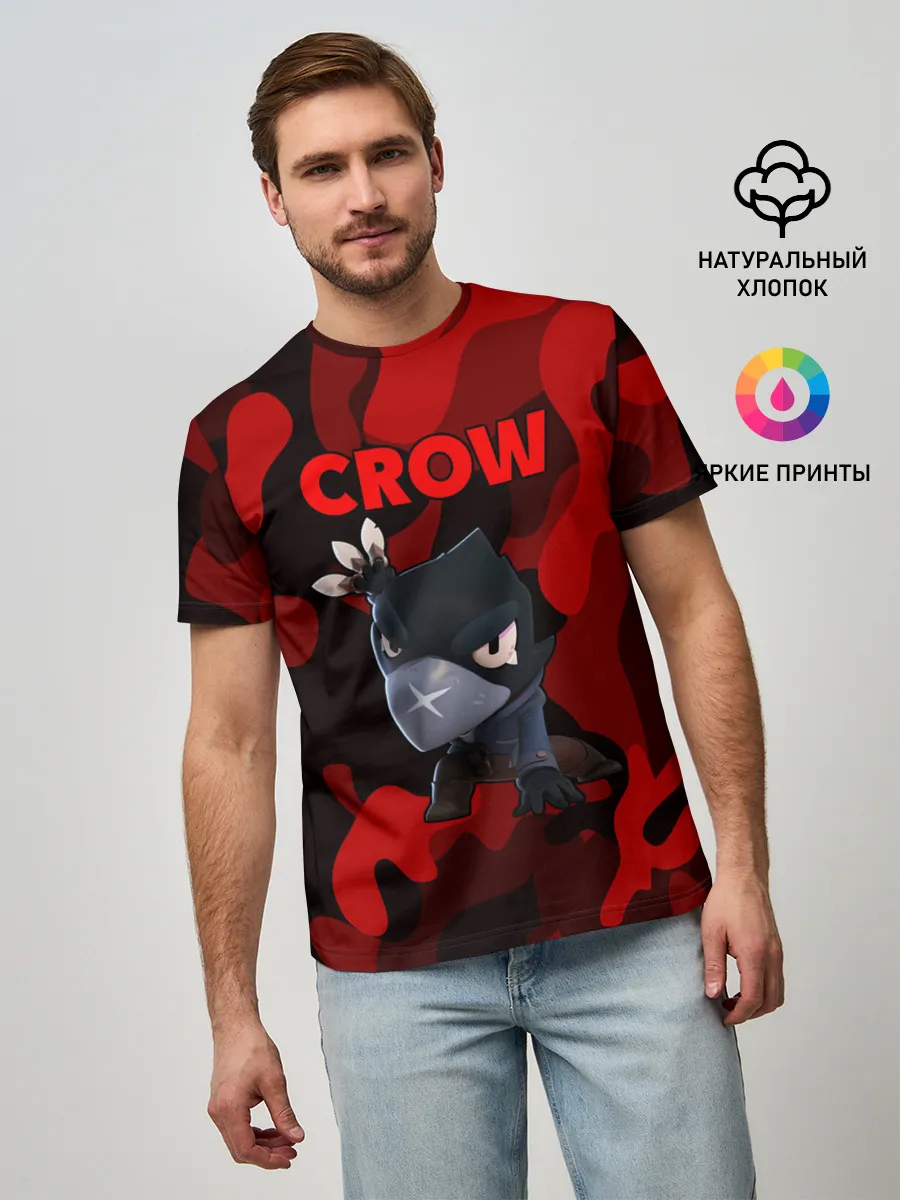 Мужская базовая футболка / Brawl Stars CROW