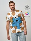 Мужская базовая футболка / Cookie monster