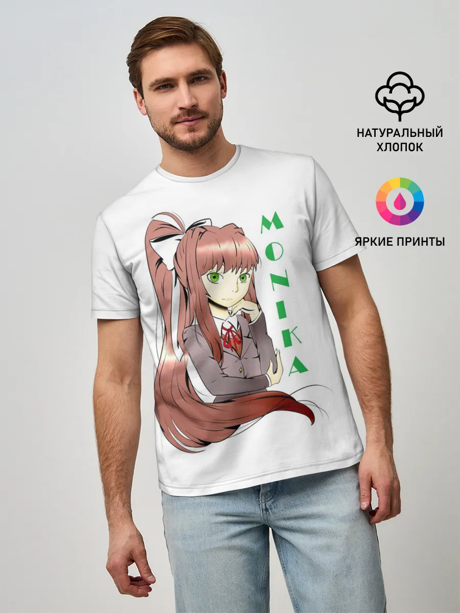 Мужская базовая футболка / Doki Doki MONIKA