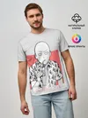 Мужская базовая футболка / Saitama (One-Punch Man) Ванпач