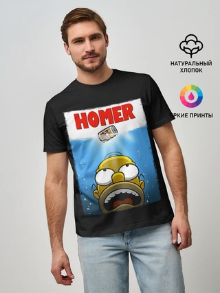 Мужская базовая футболка / Homer