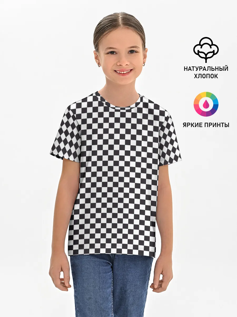 Детская базовая футболка / Checkerboard