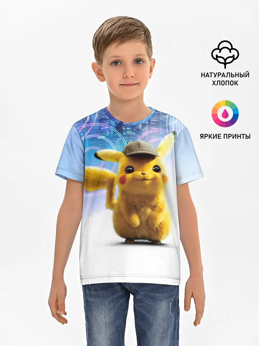 Детская базовая футболка / Pikachu Detective