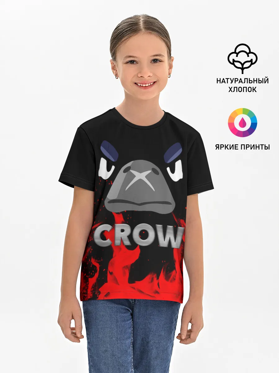 Детская базовая футболка / Brawl Stars CROW