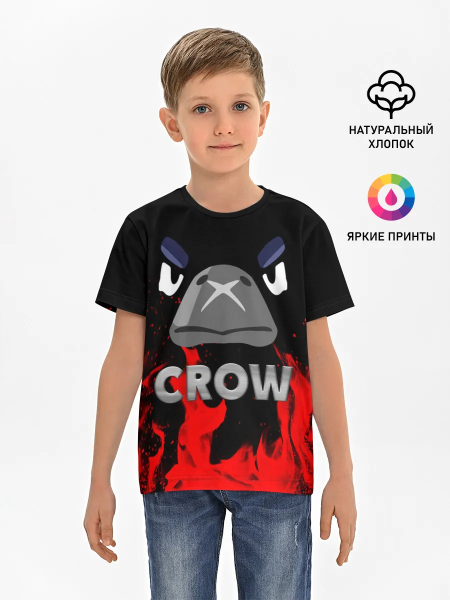 Детская базовая футболка / Brawl Stars CROW