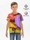 Детская базовая футболка / Разноцветные ракушки multicolored seashells