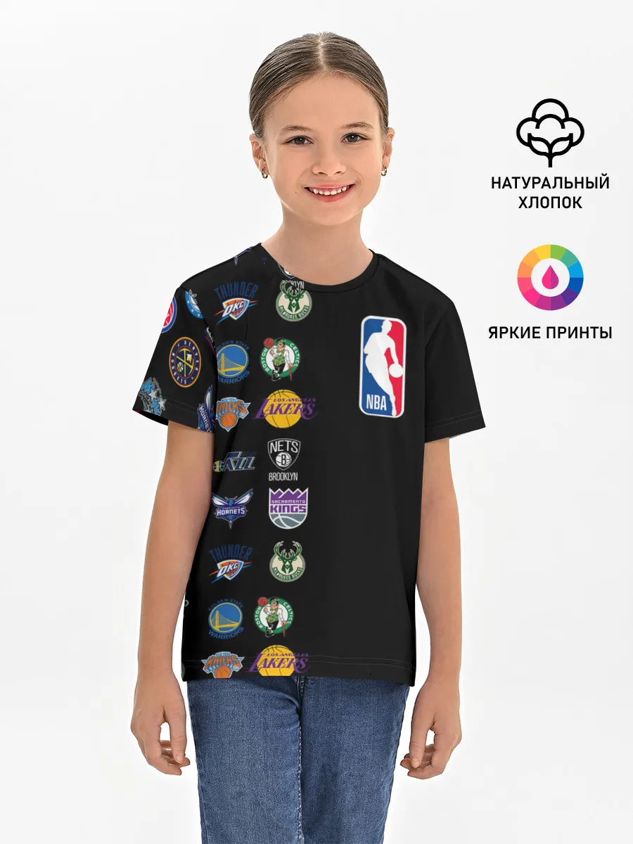 Детская базовая футболка / NBA (Team Logos 2)