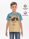 Детская базовая футболка / Grumpy cat ART