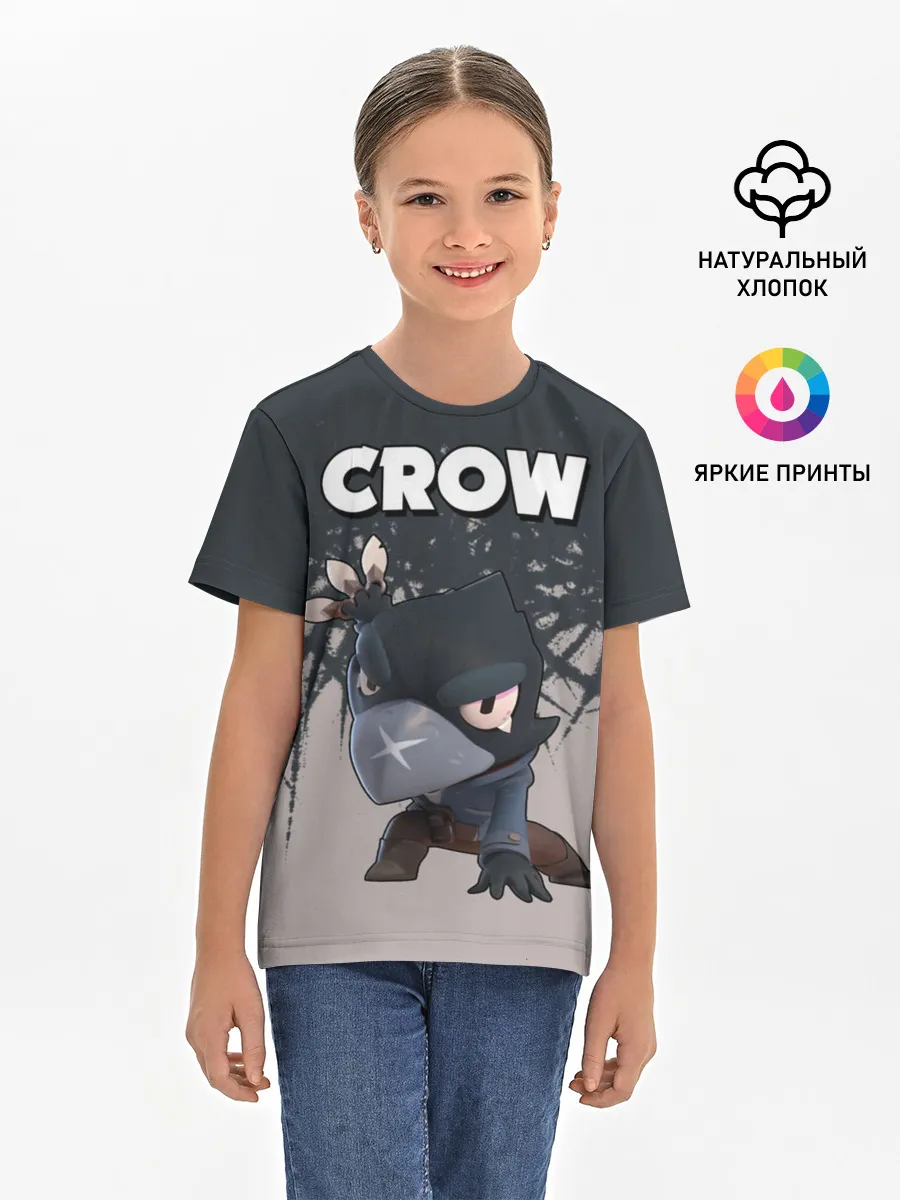 Детская базовая футболка / Brawl Stars Crow