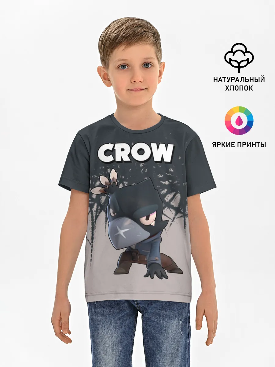 Детская базовая футболка / Brawl Stars Crow