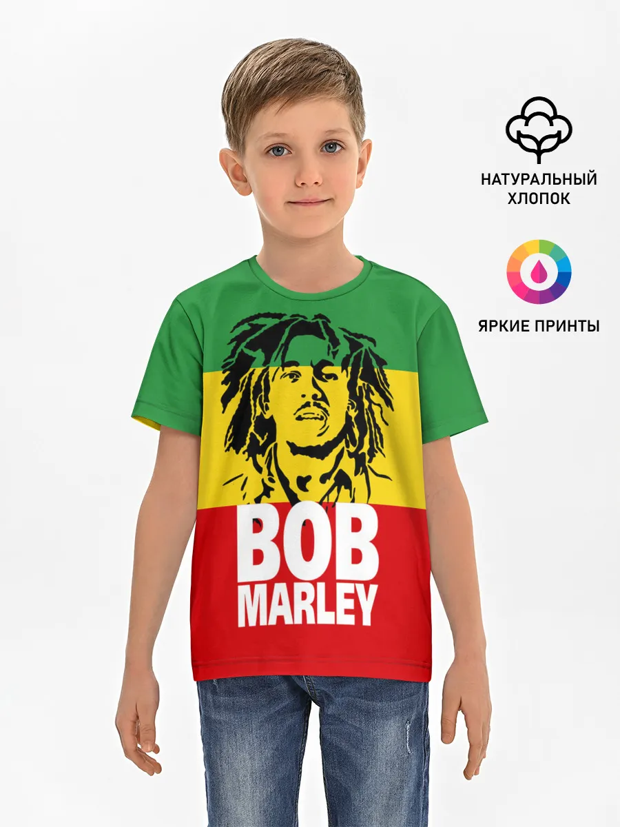 Детская базовая футболка / Bob Marley