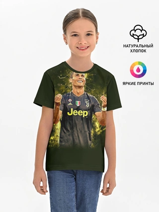 Детская базовая футболка / RONALDO JUVE SPORT