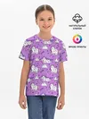 Детская базовая футболка / Unicorn pattern